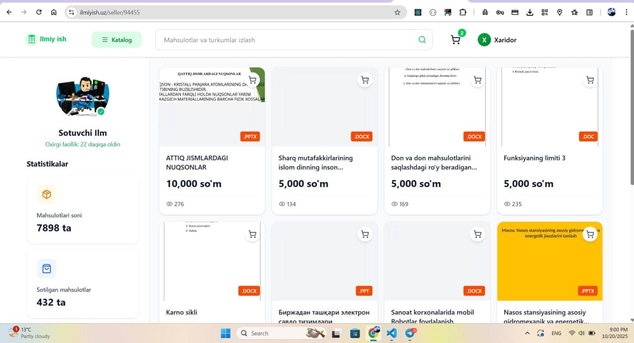 Author Dashboard