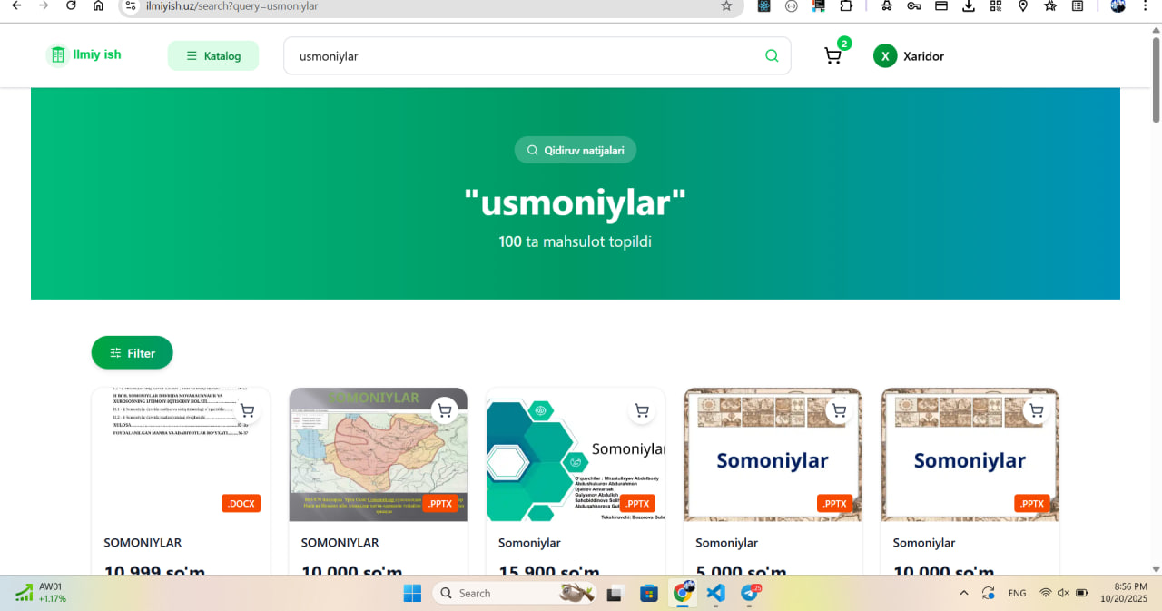 Advanced Search Interface