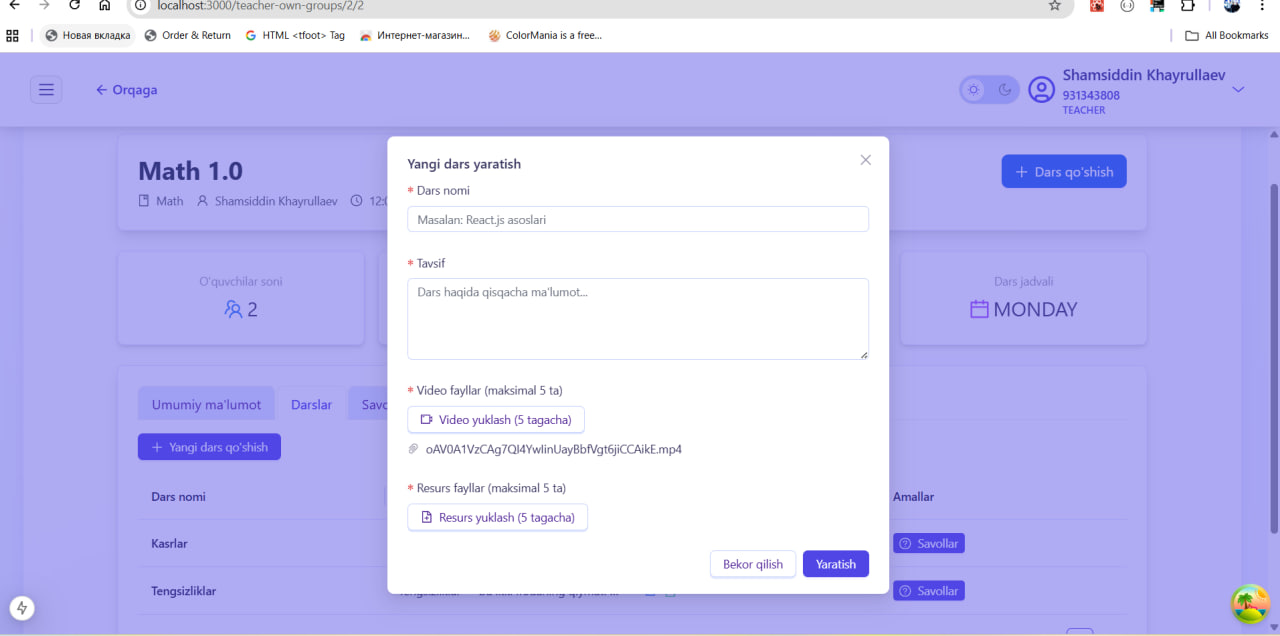 CRM for Education Center