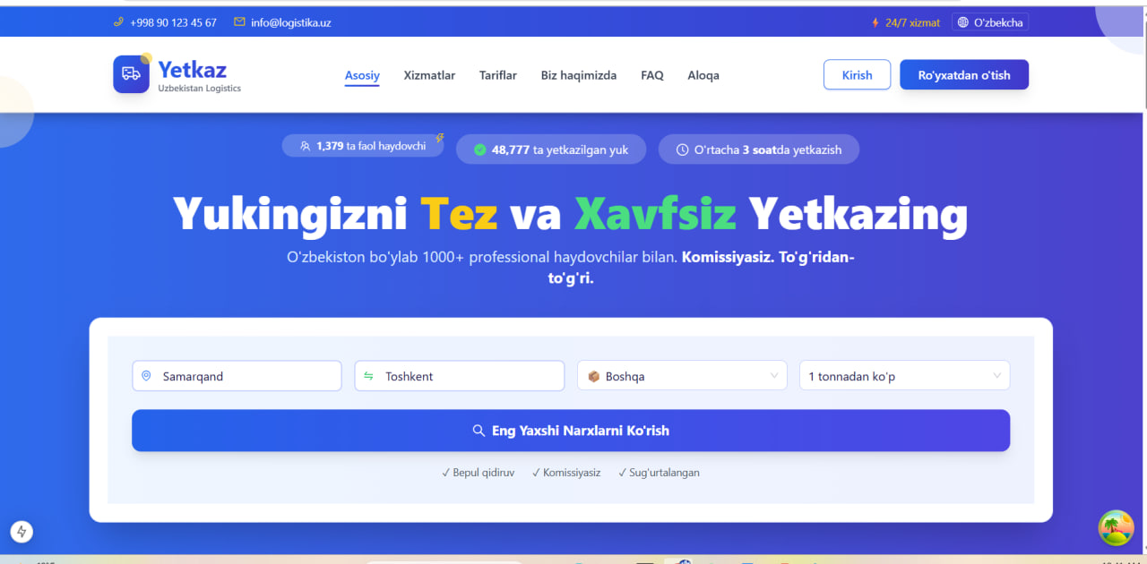 Yetkaz - Smart Logistics Platform